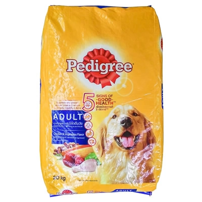 Pedigree - สูตรสุนัขโต - รสไก่และผัก