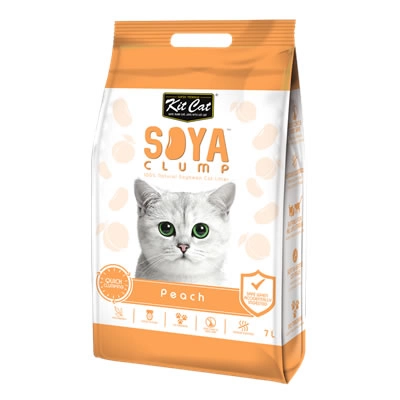 Kit Cat - Soya Clump ทรายแมวเต้าหู้ สูตร Peach