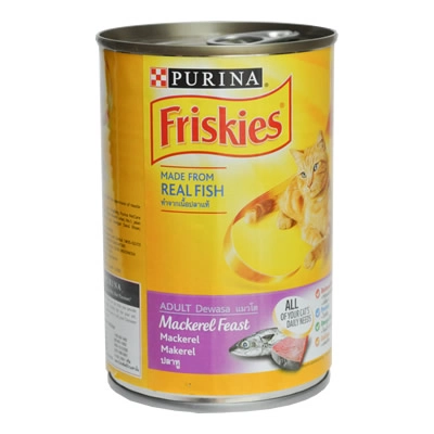 Friskies - แมวโต Mackerel Feast (กระป๋อง)