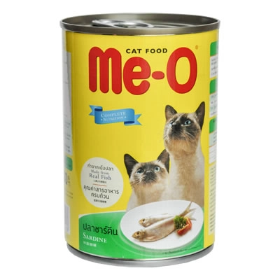 Me-O - อาหารแมว มีโอ ปลาซาร์ดีนในเยลลี่ (ชนิดกระป๋อง)