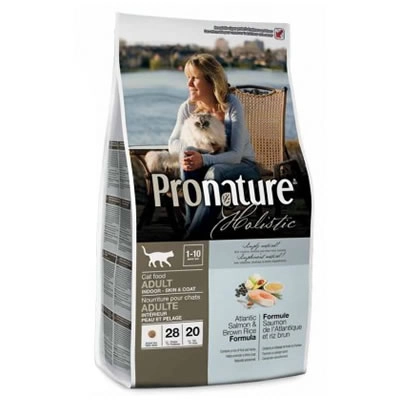 Pronature Holistic Adult Cat Skin Coat Atlantic Salmon Brown Rice 2.72