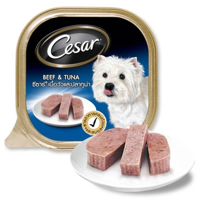 Cesar - เนื้อวัวและปลาทูน่า