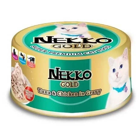 Nekko - Nekko Gold Tuna and Chicken in Gravy (กระป๋องเขียว)