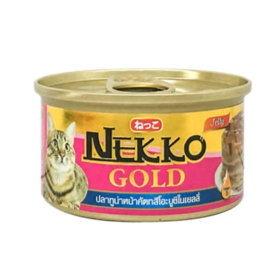 Nekko - Nekko Gold Tuna Topping Katsuobushi In Jelly (กระป๋องส้ม)