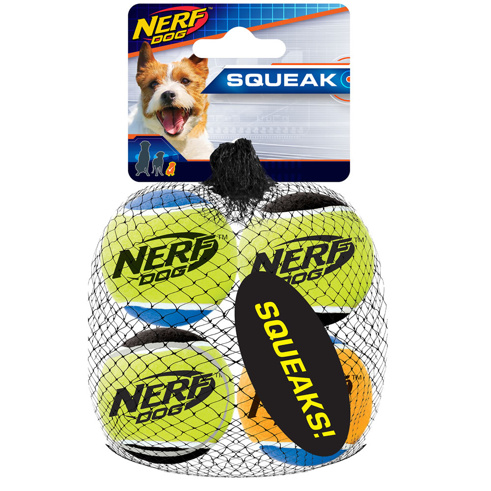 ของเล่นสุนัข Nerf DOG Nerf Dog Blaster Distance Balls (2.5 in) - 4 Pack