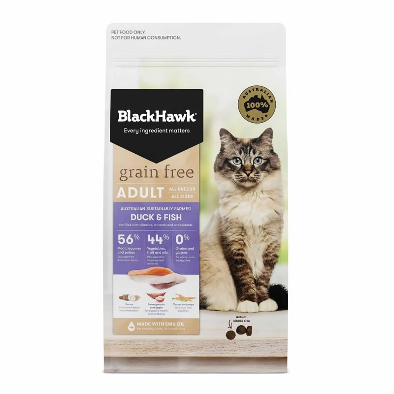 BlackHawk - Cat Adult Formula Grain Free Duck & Fish
