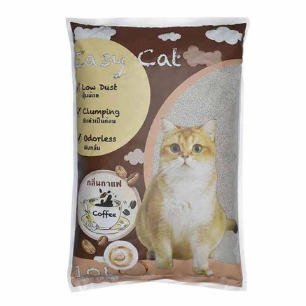 Easy Cat - ทรายแมวเบนโทไนต์ กลิ่นกาแฟ