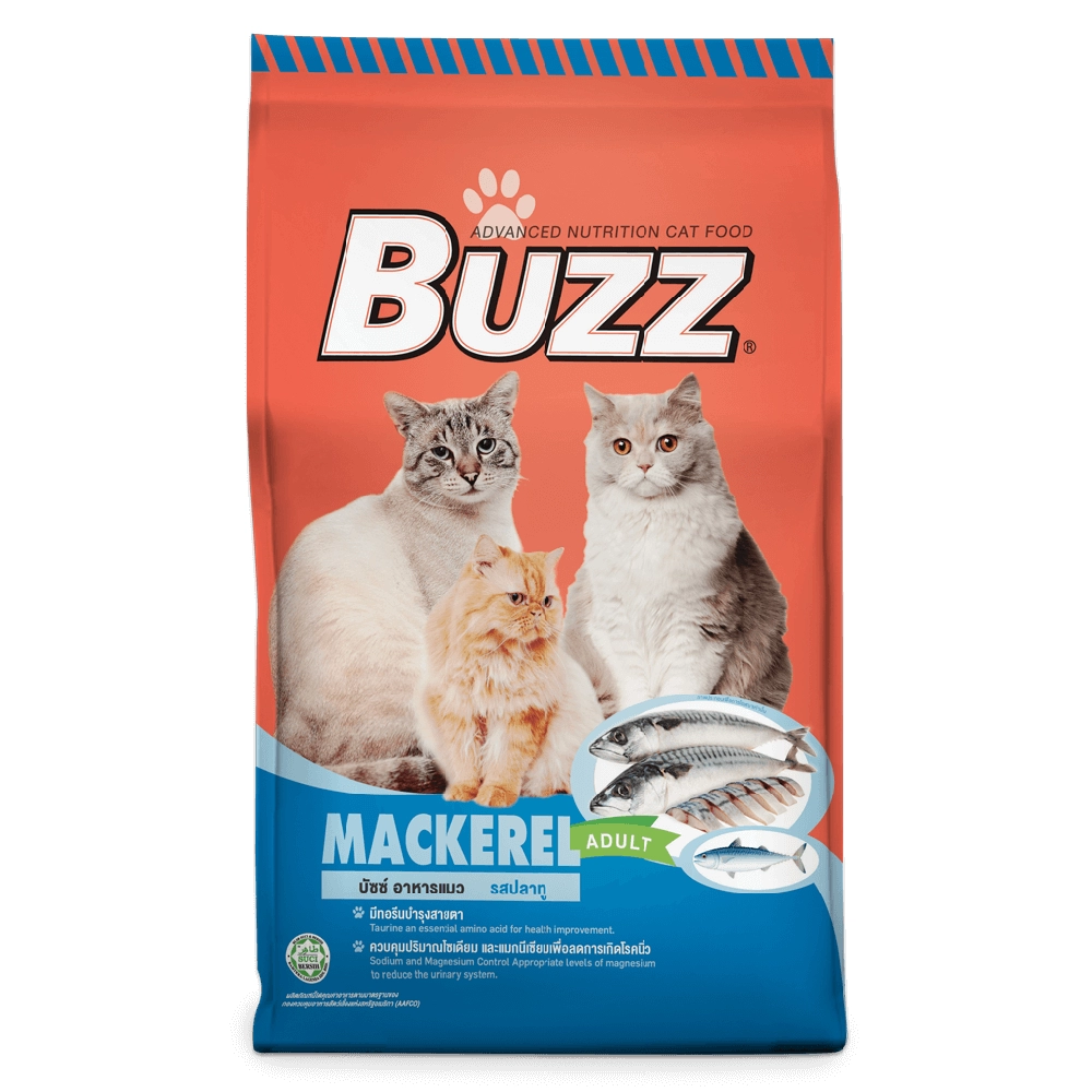 Buzz - Adult Cat - Balance Nutrition - Mackerel Flavour