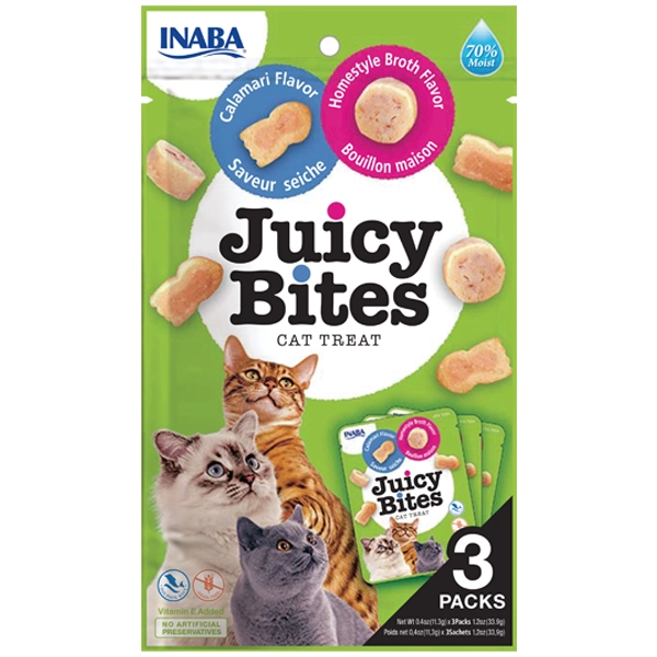 INABA - Juicy Bites - Calamari Homestyle Broth Flavor (ซองเขียว)