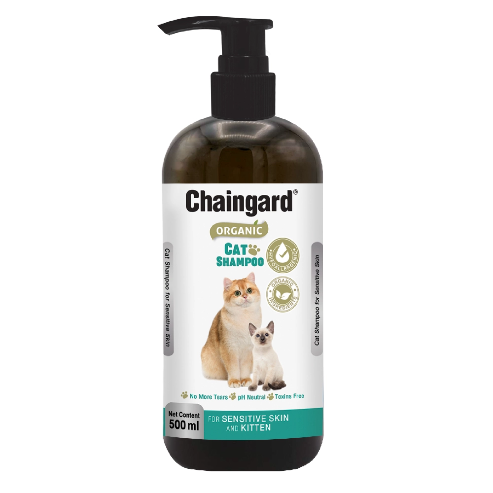 Chaingard - เชนการ์ด ออร์แกนิก แชมพูสำหรับแมวขนยาวและแพ้ง่าย