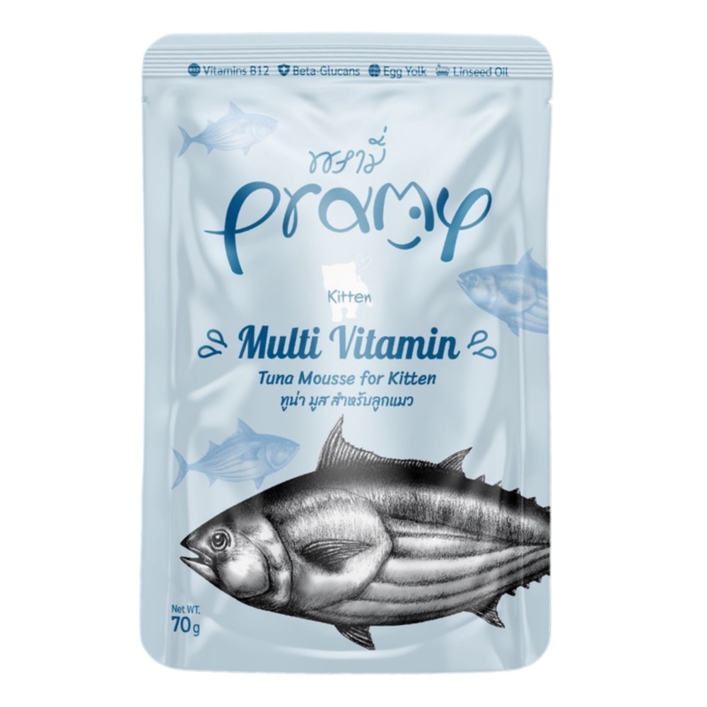 Pramy - Kitten - Multi Vitamin Tuna Mousse (ฟ้าอ่อน)