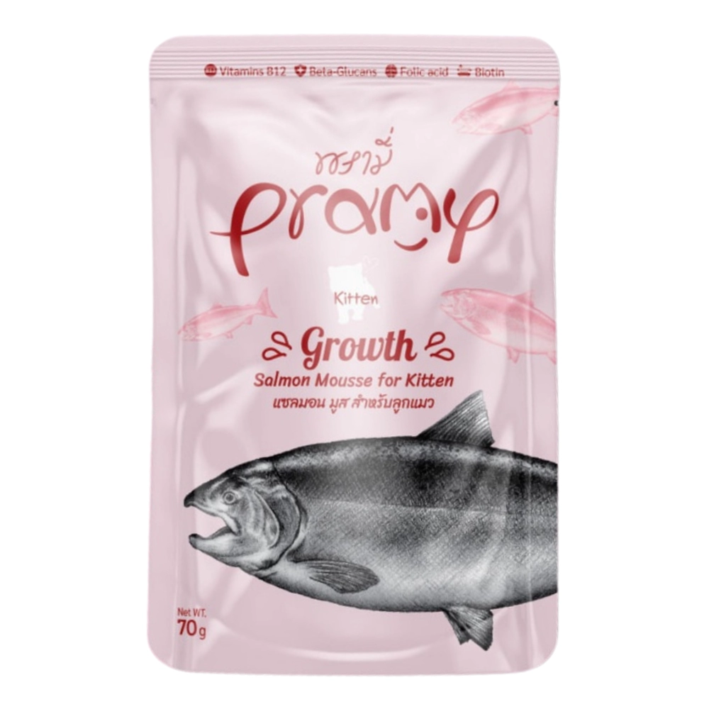 Pramy - Kiten - Growth Salmon Mousse (ชมพูอ่อน)