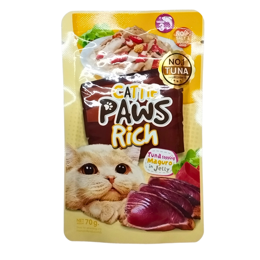 Cattie Paws Rich - ปลาทูน่าหน้ามากูโร่ในเยลลี่